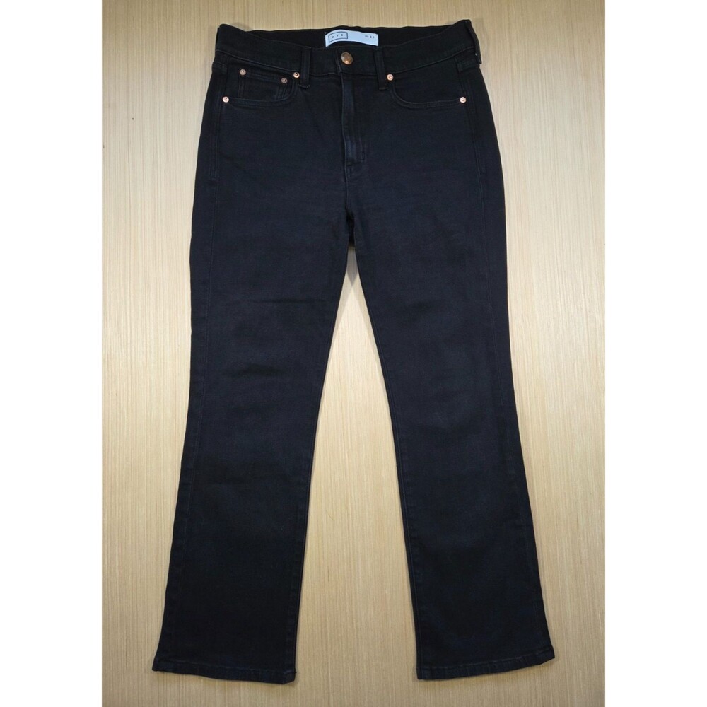 AYR Jeans Women's Black The Bomb Pop High-Rise Straight Leg Jeans 30 Minimalist